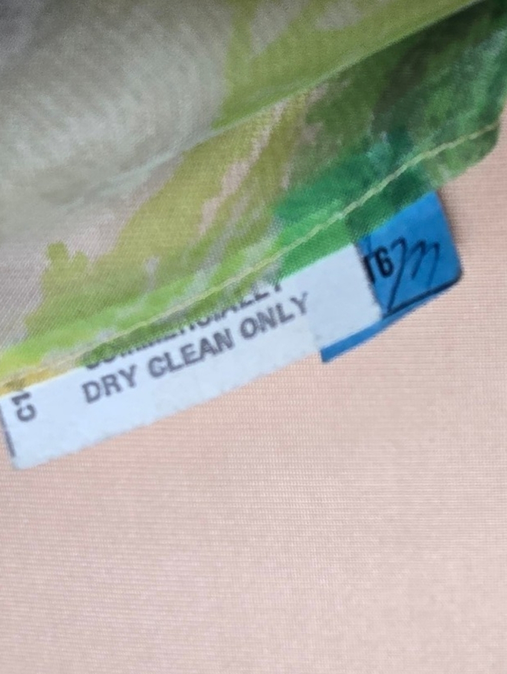 VTG 60s Mod Hippie Dress Long Chiffon Green Daisy Floral Formal Hostess Gown - Picture 11 of 11